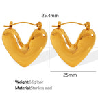 Eh532 Gold Hollow Earrings