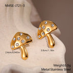 NMSE-J721-3 White Diamond Earrings