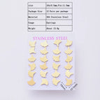 10x10.5mm / Ginkgo Leaf / 12 Pairs/Package