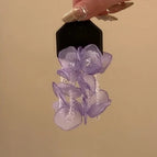 Purple Flower Stud Earrings