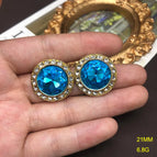 OM03 Light Blue Earrings