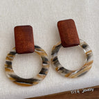Colorful Wooden Earrings