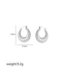 Silver / Threaded Earrings