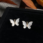 Butterfly Zircon Fritillary-Silver Needle