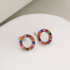 Ornamental stone / Silver / 1 Pair/Package
