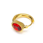 Golden Oval Red Diamond