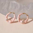 27#Earrings-gold-pink