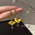 36# Silver Needle-Yellow Flower Tassel