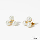 Gold Earrings D2907