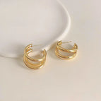 C Shape Gold - Silver Needle