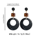 Black Cut-out round