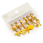 Star Bee Flower Earrings Set 0083