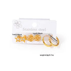 Star Flower Earrings Set 0467