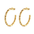 2 Twisted C- Shaped Golden MS-104