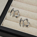 9#Design Sense Polygonal Stud Earrings