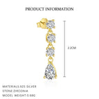 E4754-Yellow Gold/Single / 925 Silver