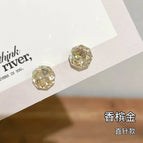 HE02【8mm Champagne Gold Straight Needle】Millennium Rose Cut