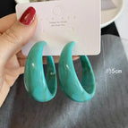 2475 Large Width Earrings Blue