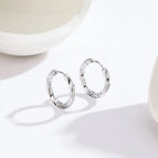 Twisted Earrings Just Color / 18K