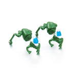 Blue Santa Hat Frog Earrings