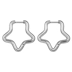 N Five-Pointed Star Steel Color