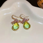 19# Ear Hook-Green-Butterfly Water Drop