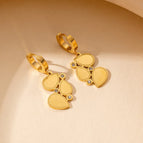 Gold Drop Shape Earrings