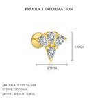 E4767-Yellow Gold/Single / 925 Silver