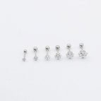 White White Diamond / 1 0.8 Pin 4mm Rod 4mm Drill