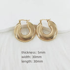 5mm*30mm / Gold / 1 Pair/Package