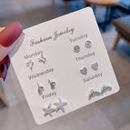E1536-Classification of Nail Art Accessories / Week Earrings Suit
