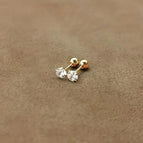 Gold / 4mm Pair