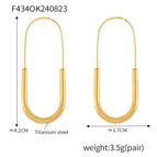 F434-Clip Earrings Gold