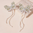 104# Silver Needle-Green-White-Butterfly