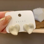 White Earrings A73