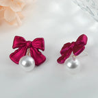 [Purple] No. 6 Earrings/With Daisy Ear Plugs