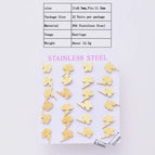 11x8.5mm / Thundercloud / 12 Pairs/Package