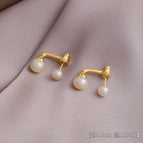 6#A Pair of Pearl Earrings (S925 Silver Needle)