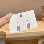 3# Large Zircon Stud Earrings