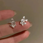 Double Butterfly Stud Earrings