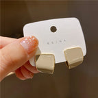 White Earrings A67