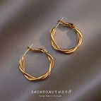7# Gold Woven Earrings