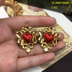OM197 Red Love Earrings