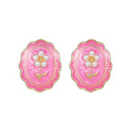 Pink Flower Ear Clip