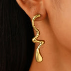 07 18K Real Gold Irregular 5827
