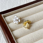 15#Ear Clip-Pearl Flower