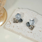 E0199 Silver Needle-Crystal Cube Sugar-Gray