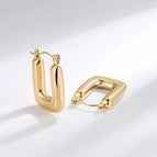 Rectangular Hollow Gold / 18K