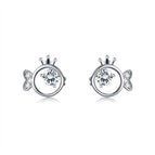 Silver Small Fish Stud Earrings