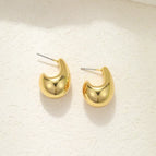 Gold C-shaped Earrings Type B / No Specifications